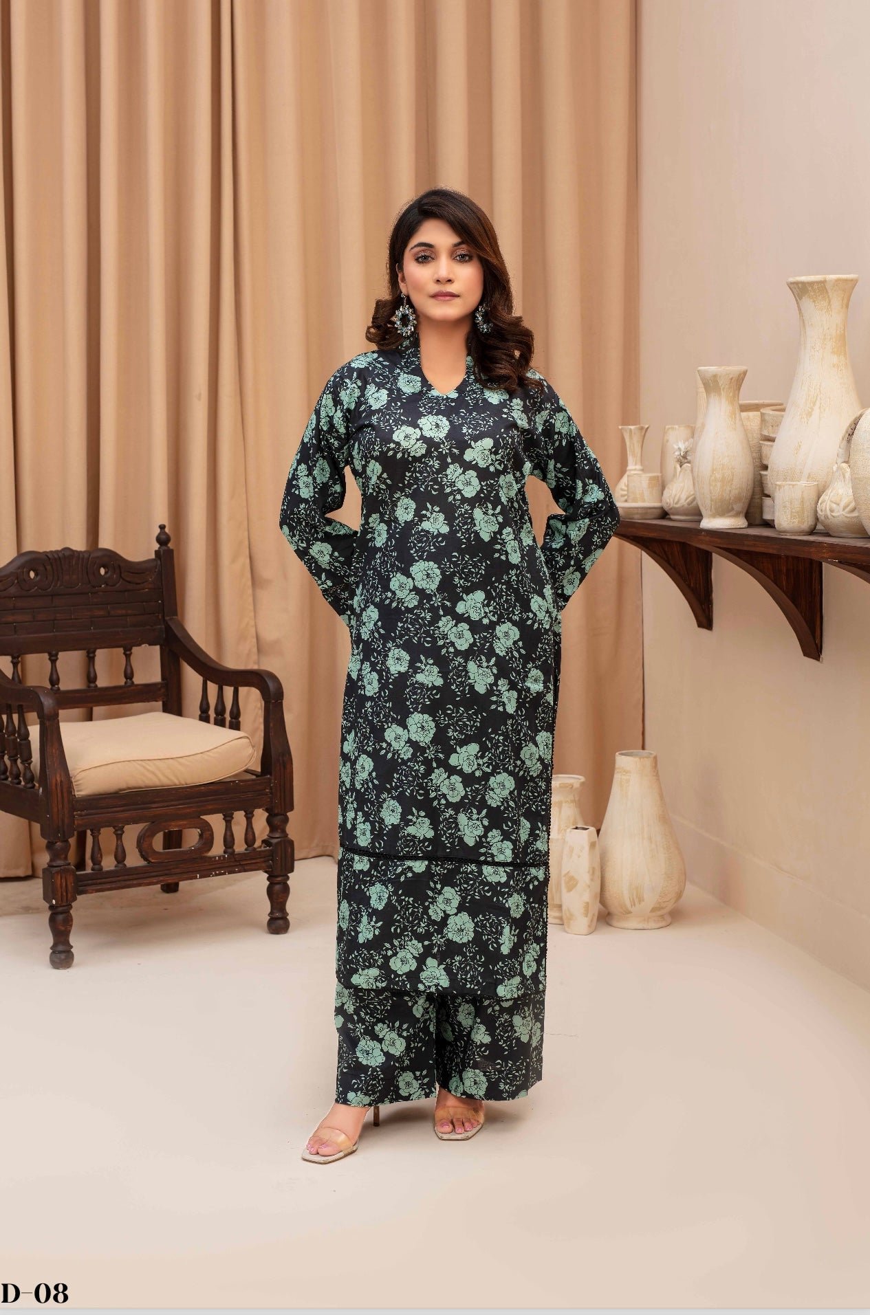 ASHYANA ‘Vol 13 Co Ord’ | Printed Lawn 2pc Readymade  | ARU08