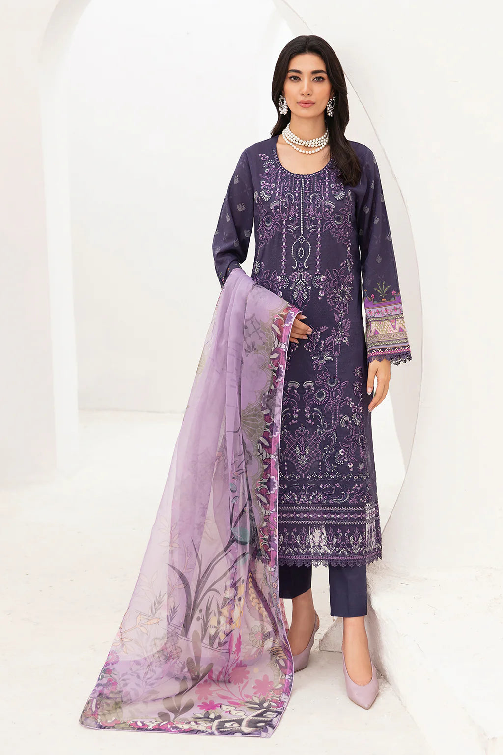 RAMSHA ‘Mashaal’  | Embroidered Lawn Readymade | L1105