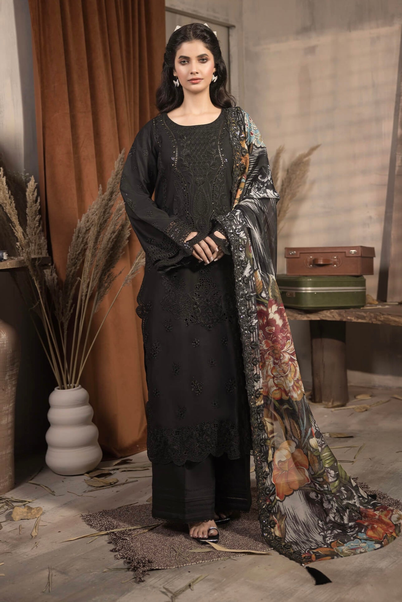 IMROZIA ‘Sehar’ | Embroidered Viscose Readymade | IP-73