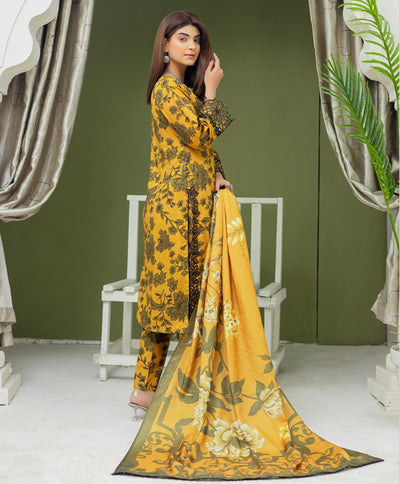 RANGZ ‘Gulaal’ | Embroidered Khaddar Readymade | RGZ035