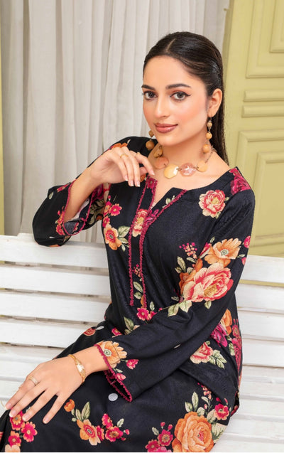 ASHYANA Vol 22 | Embroidered Linen 2pc Readymade  | ARB06