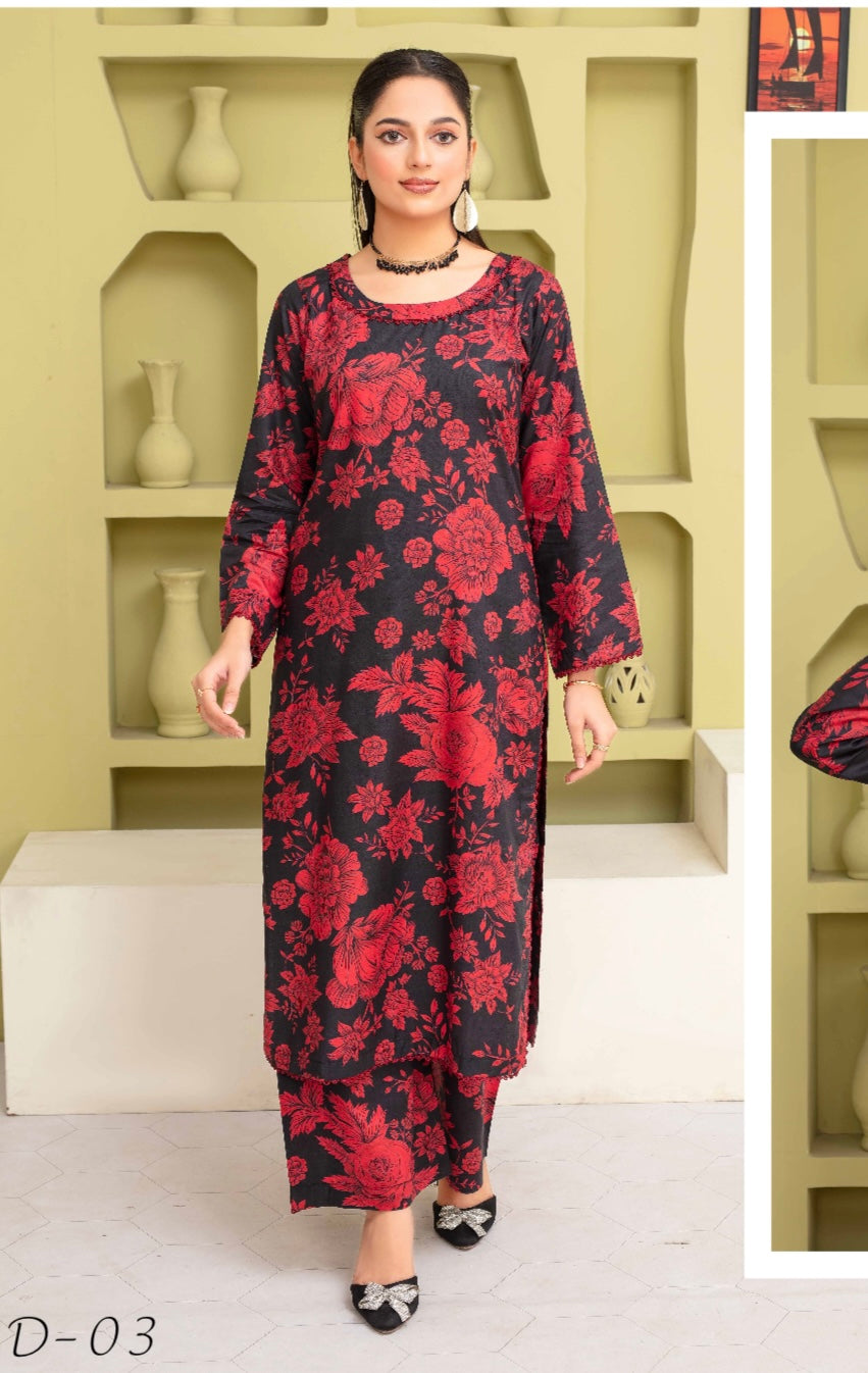 ASHYANA Vol 19 | Embroidered Linen 2pc Readymade  | ARB02