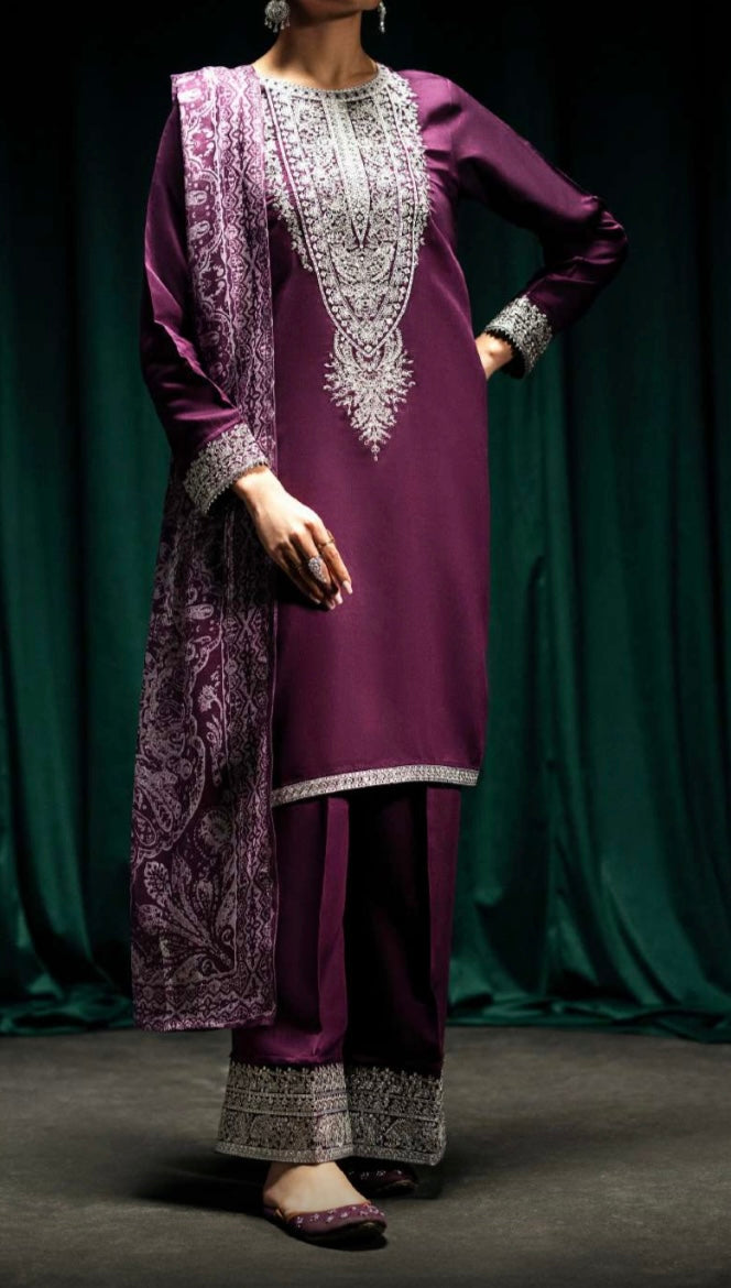 Casuallite ‘Boutique Drop 2’ | Embroidered Viscose 3pc Readymade | HT283