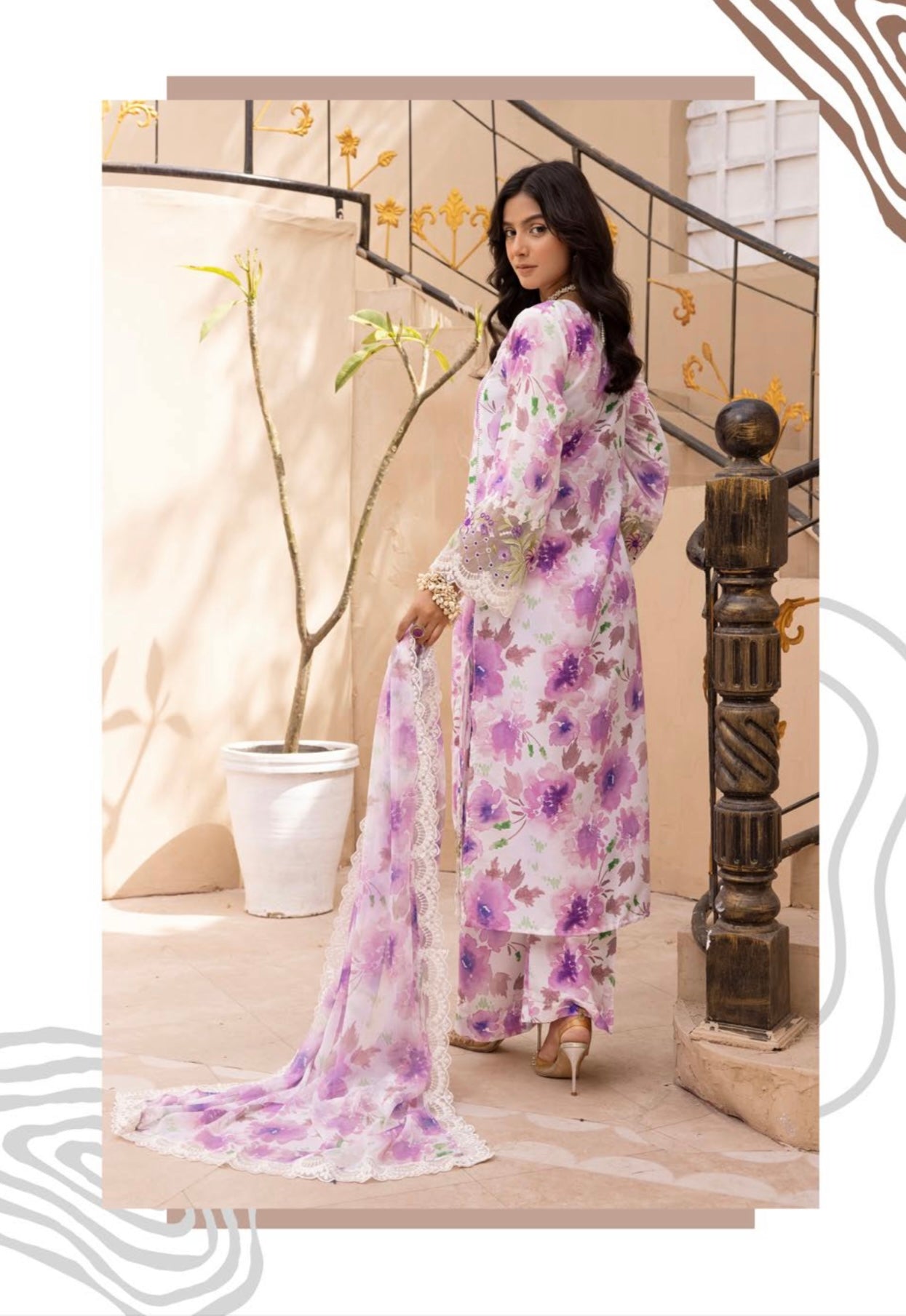 SIMRANS ‘Ethnic 4.0’ | Embroidered Lawn Readymade | SM622