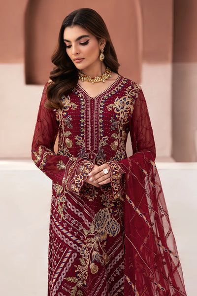 RAMSHA ‘Arzoo’ | Embroidered Chiffon Readymade | U106