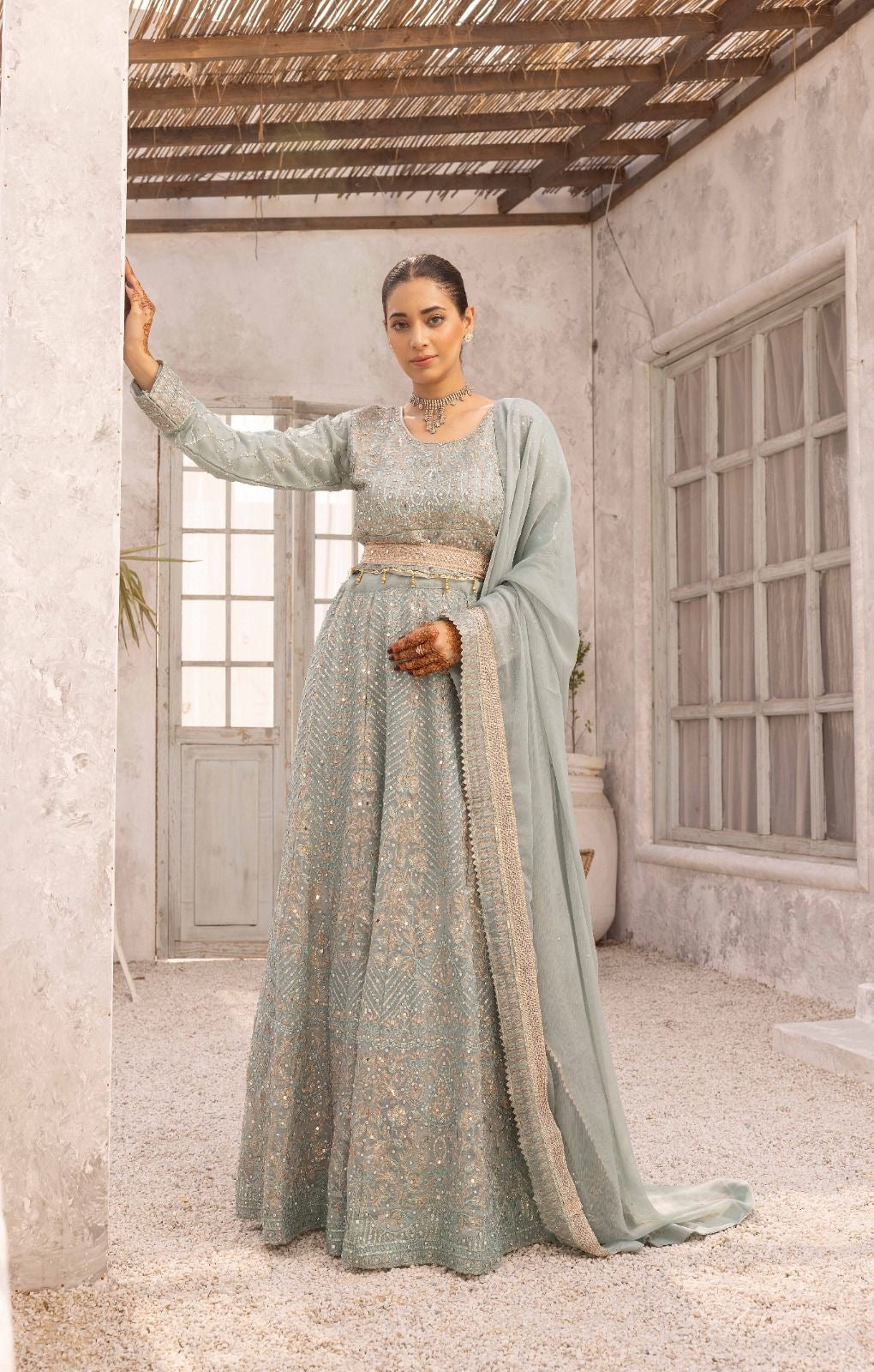 SIMRANS | Embroidered Chiffon Readymade | SM633