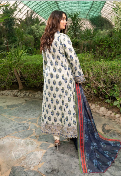 MUNIRA | Embroidered Linen Readymade | MEL04