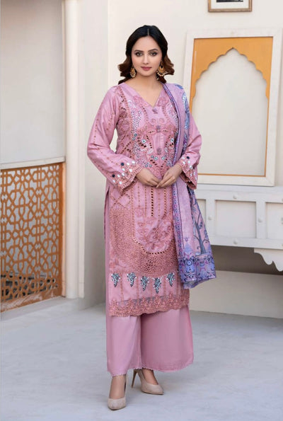 RANGZ ‘Mariya’ | Embroidered Linenkari Readymade | RGZ041