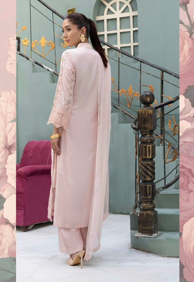 SIMRANS ‘Aisha MB’ | Embroidered Linenkari Readymade | SM700