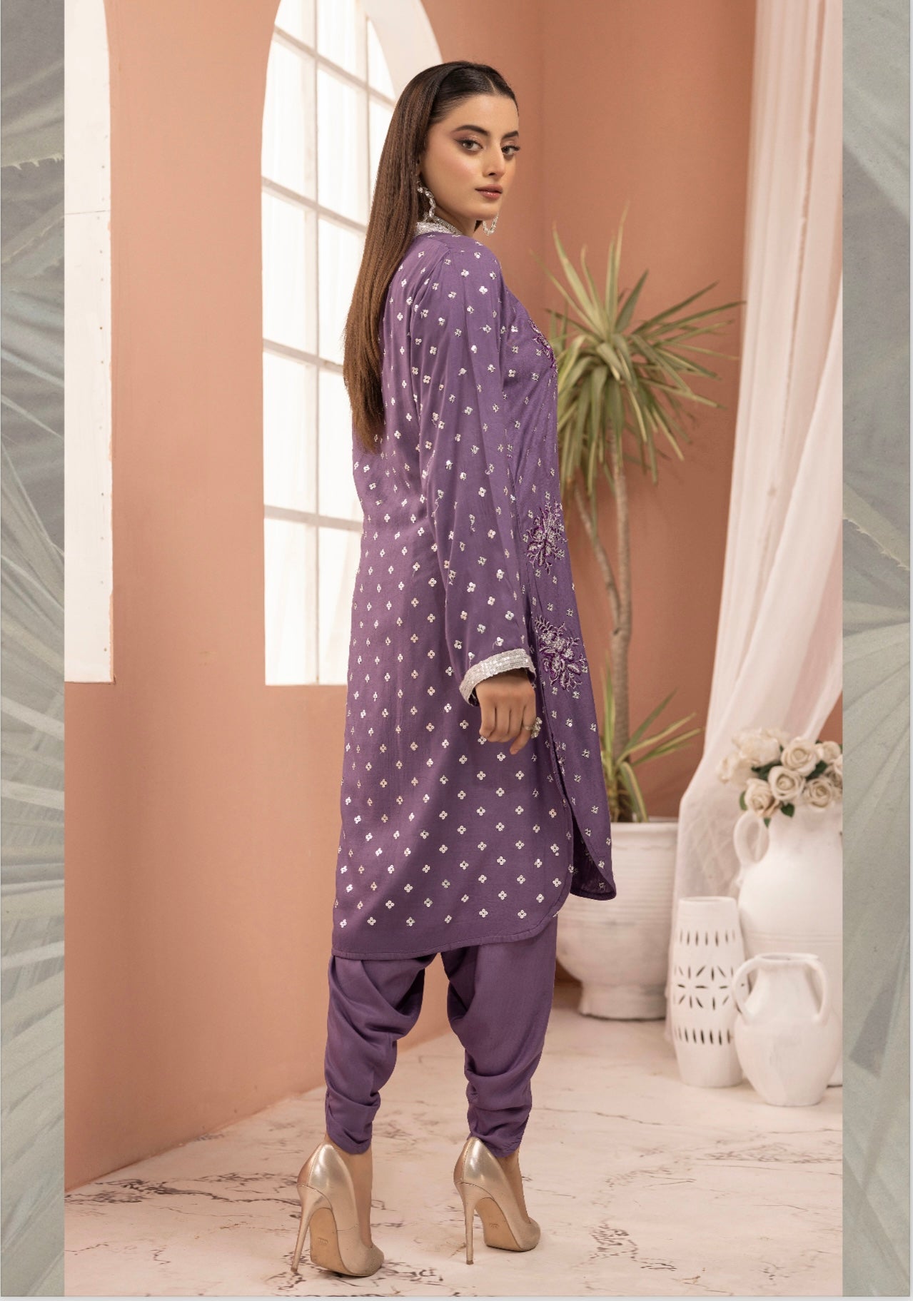 SIMRANS ‘Ethnic Co Ords’ | Embroidered Viscose 2pc Readymade | SM669