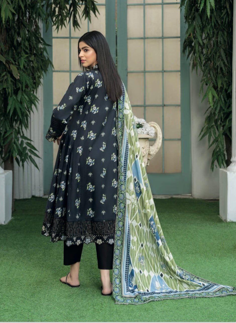 MUNIRA | Embroidered Linen Readymade | MEL04