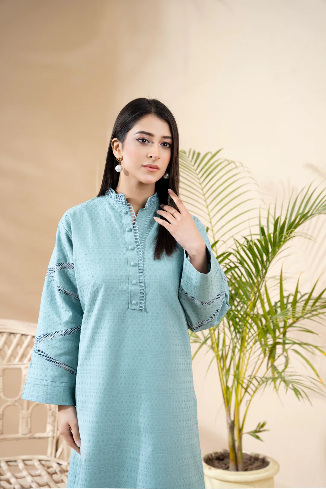 RANIYA.H ‘Rangeen’ | Embroidered Jacquard 2pc Readymade | RHX-01