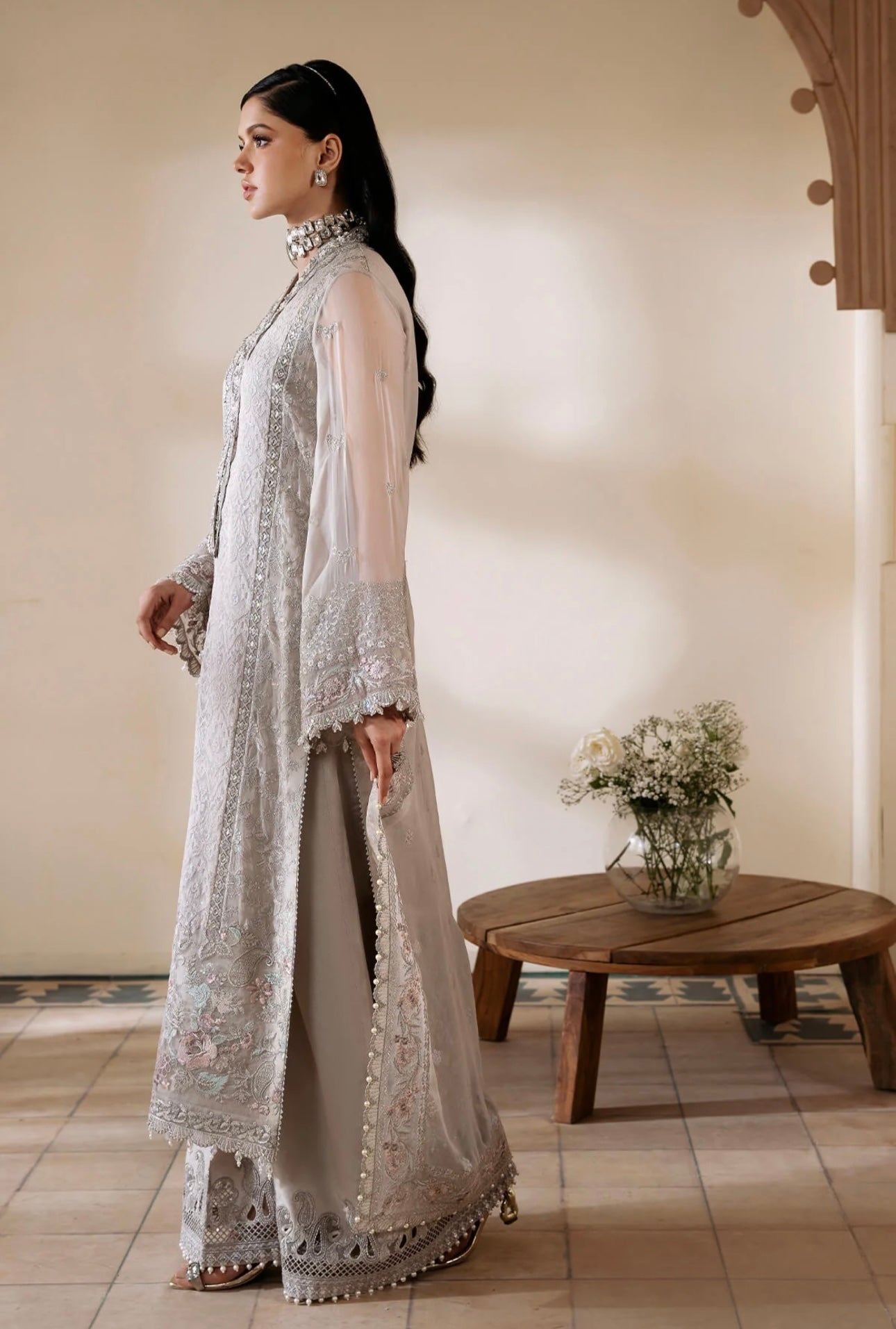 IMROZIA|SERENE PREMIUM ‘Muse’ | Embroidered Chiffon Readymade | S-1079