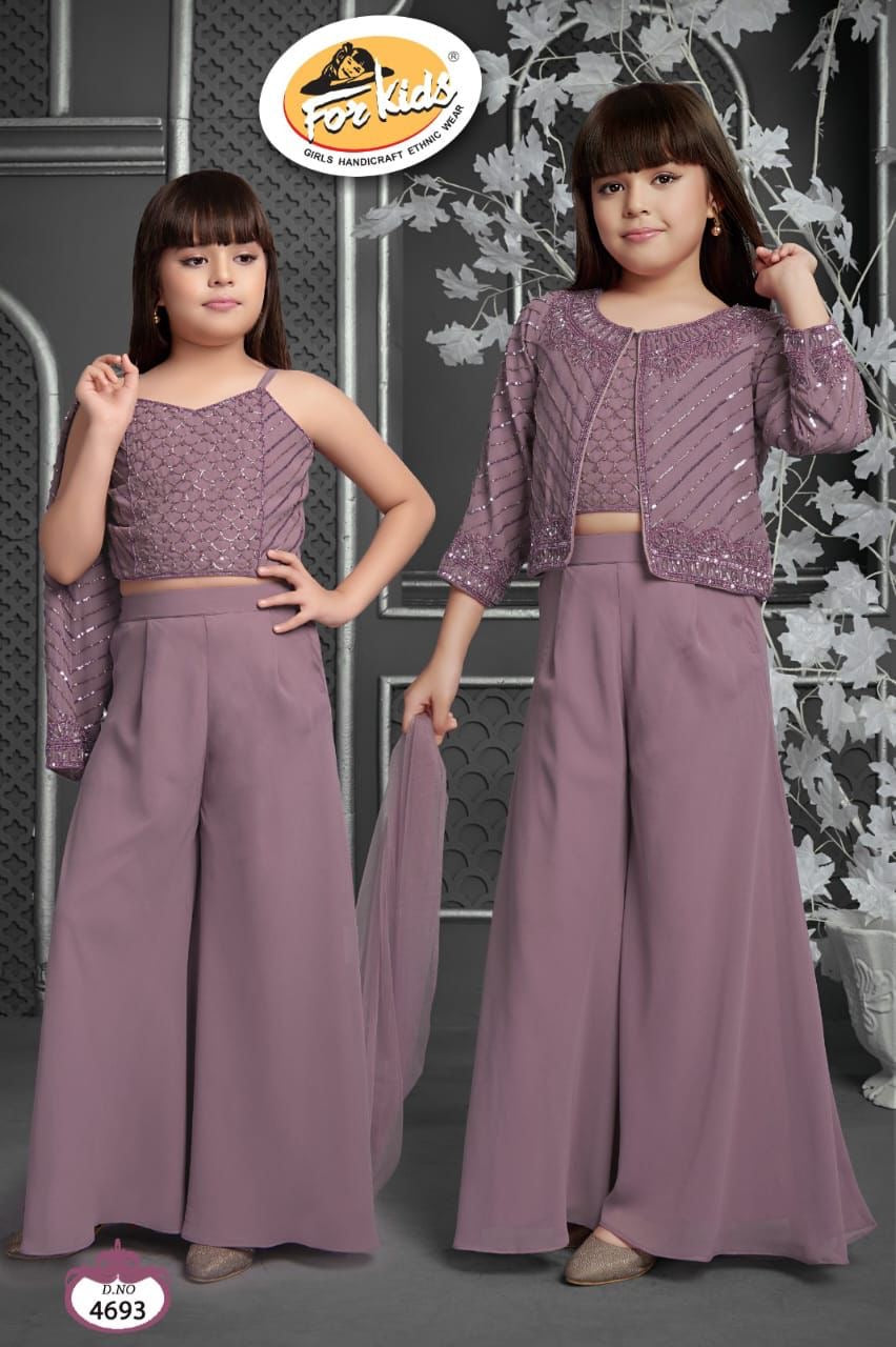 FK Kids Pret | Embroidered Net Ready To Wear | FK112