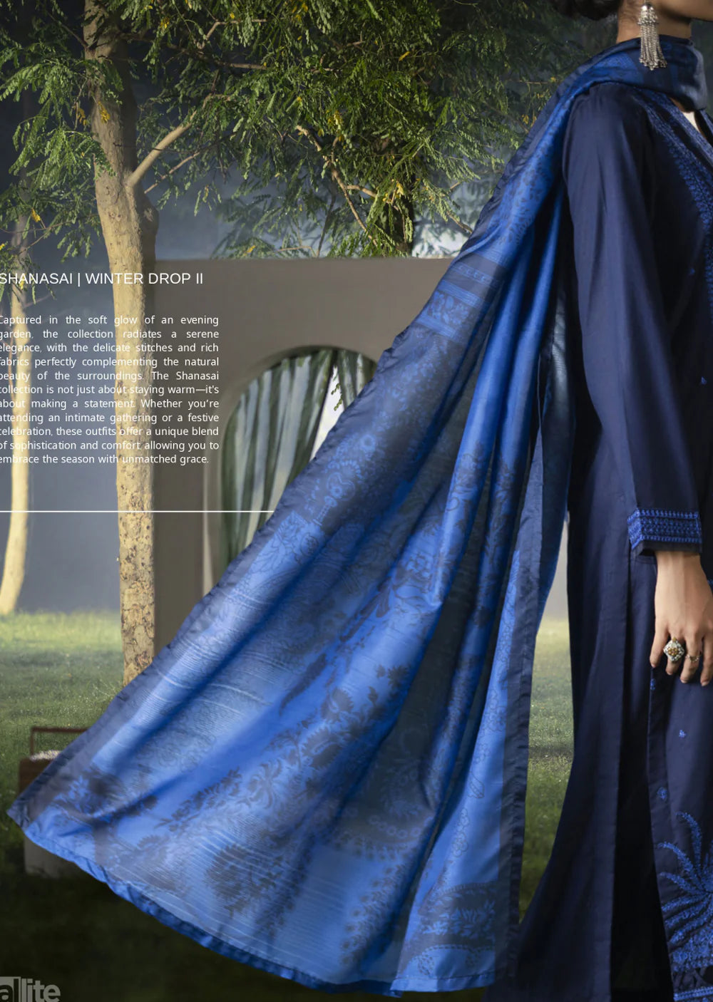 Casuallite ‘Shanasai’ | Luxury Embroidered Linen Readymade | HT224