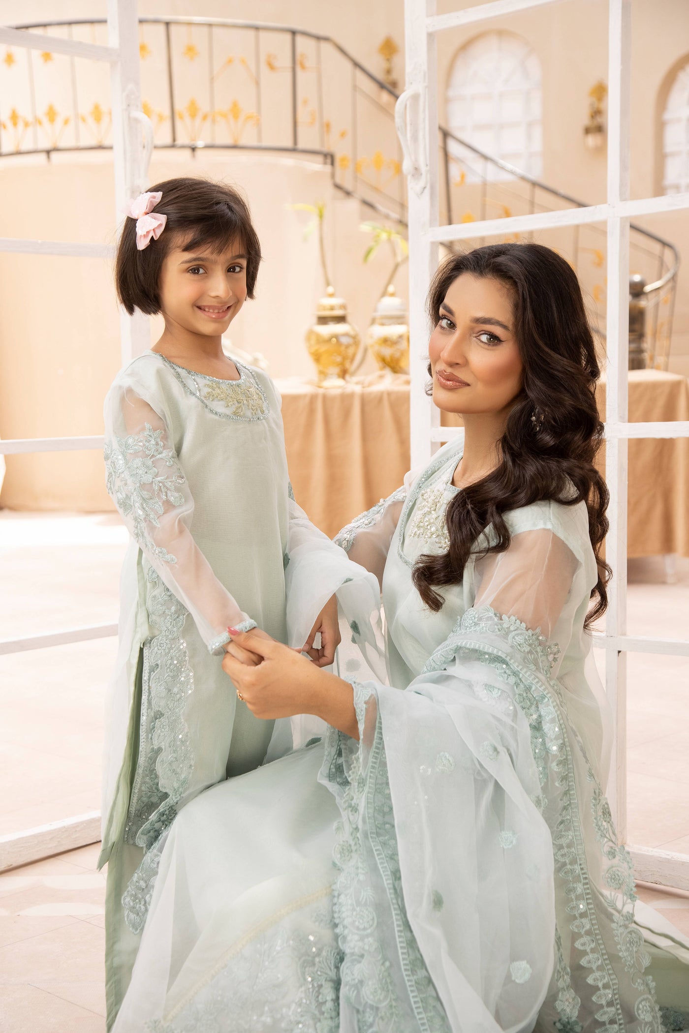 SIMRANS ‘Nakhra 6.0’ | Embroidered Cotton Mother & Daughter Readymade | SM768