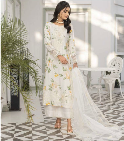 SIMRANS ‘Bahaar Vol 2’ | Embroidered Linen Readymade | SM756