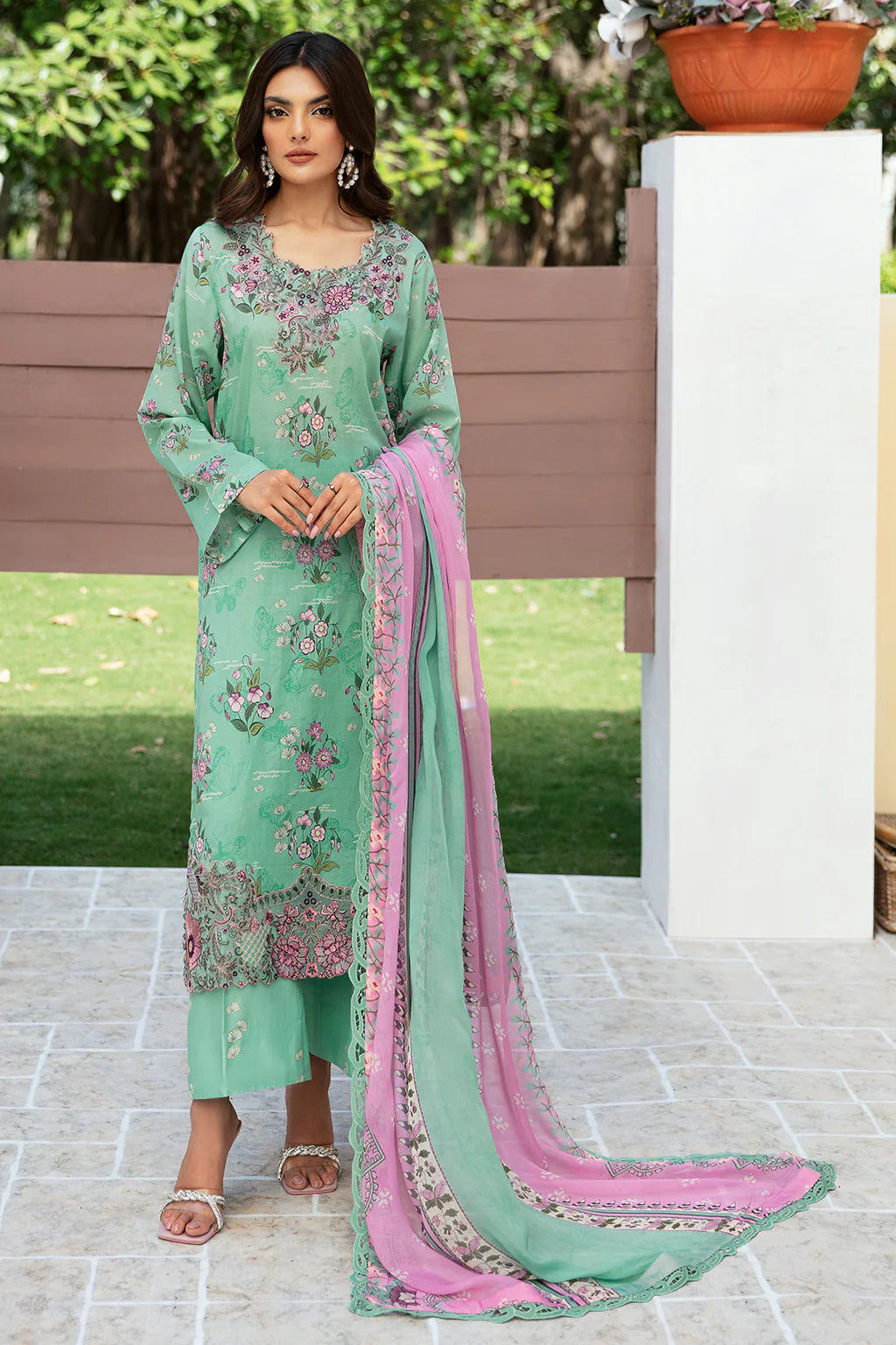 RAMSHA ‘Rangrez’  | Embroidered Lawn Readymade | N510