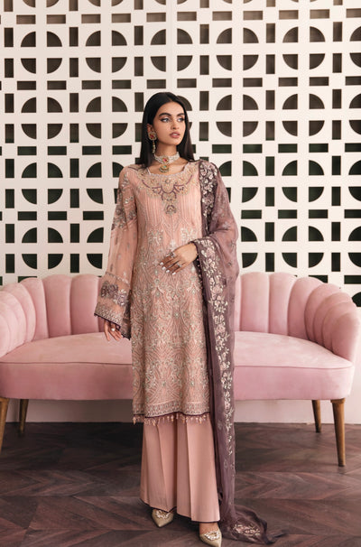 SIMRANS ‘Erica’ | Embroidered Chiffon Readymade | SM642