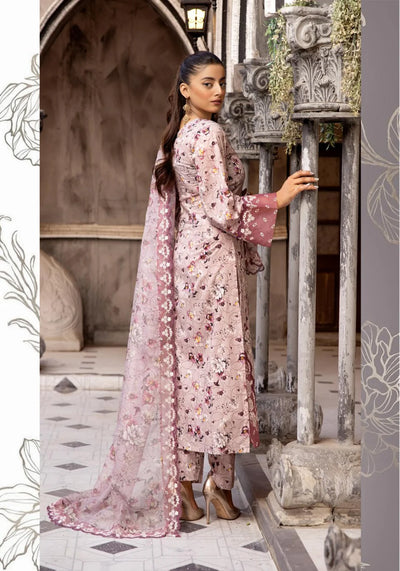 SIMRANS ‘Ethnic’ | Embroidered Silk lawn Readymade | SM587