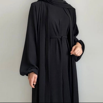 AMIRA Abaya | Solid Colour Simple Plain Islamic Muslim Clothing Adults Breathable | AA001 (6 Colours)