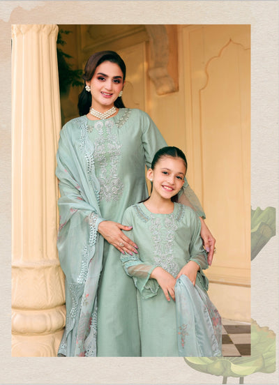 SIMRANS ‘Eid Edition’ | Embroidered Lawn Mother & Daughter Readymade | SM573