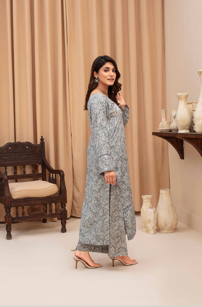 ASHYANA ‘Vol 13 Co Ord’ | Printed Lawn 2pc Readymade  | ARU07