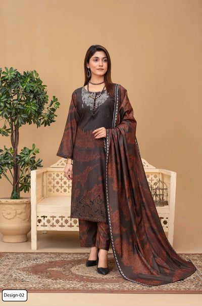 ASHYANA ‘Vol 20’ | Embroidered Dhanak 3pc Readymade  | ARC04