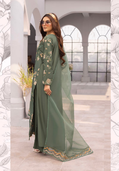 SIMRANS ‘Ethnic Lux’ | Embroidered Linen Readymade | SM695