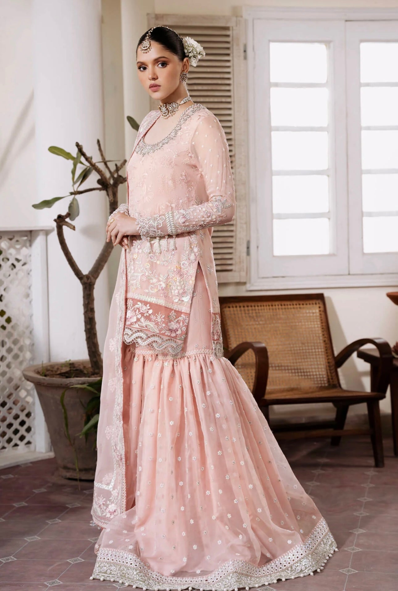 IMROZIA|SERENE PREMIUM ‘Muse’ | Embroidered Chiffon Readymade | S-1080