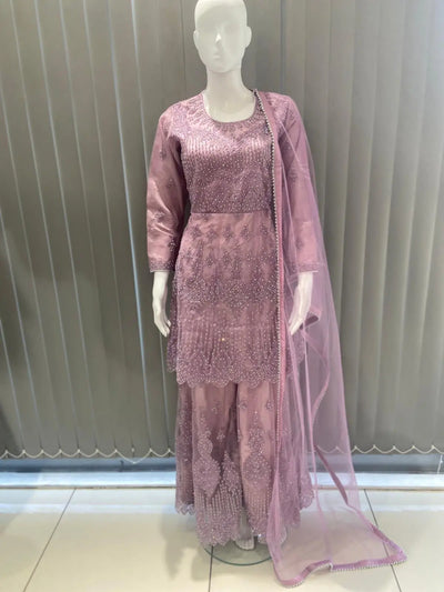 ASHA | Embroidered Hand Work Mother & Daughter Ready To Wear  | AS84