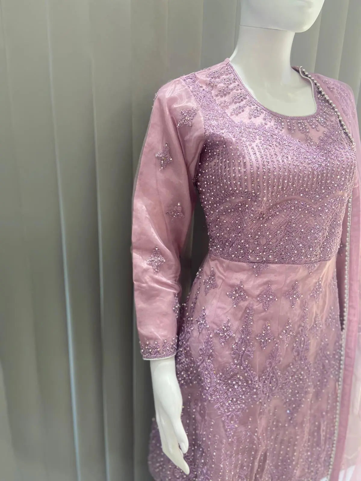 ASHA | Embroidered Hand Work Mother & Daughter Ready To Wear  | AS84