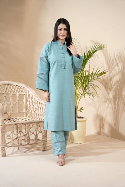 RANIYA.H ‘Rangeen’ | Embroidered Jacquard 2pc Readymade | RHX-01