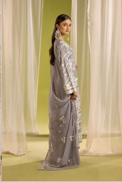 SIMRANS ‘Kismet’ | Embroidered Linen Handwork Readymade | SM760 (Grey)