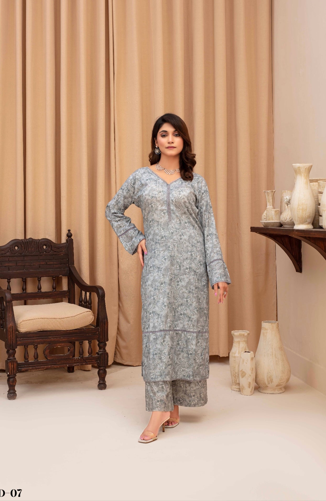 ASHYANA ‘Vol 13 Co Ord’ | Printed Lawn 2pc Readymade  | ARU07