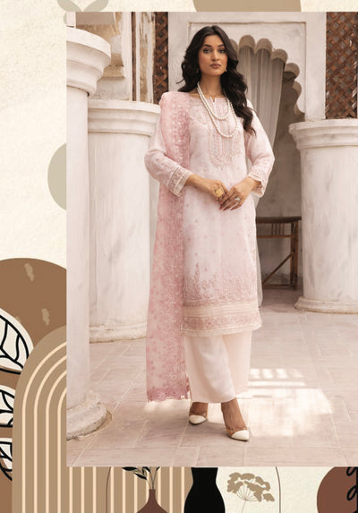 SIMRANS ‘Khaddi Lux’ | Embroidered Organza 3pc Readymade | SM658