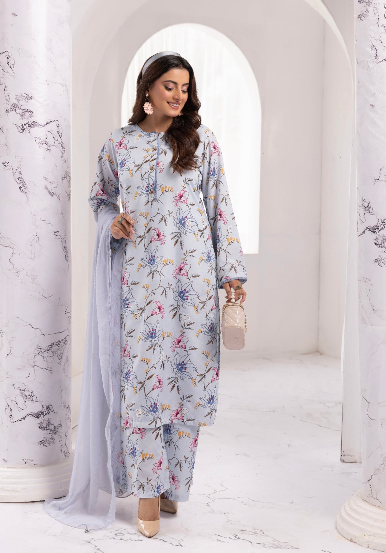 SIMRANS ‘S Prints 5.0’ | Embroidered Viscose Readymade | SM651