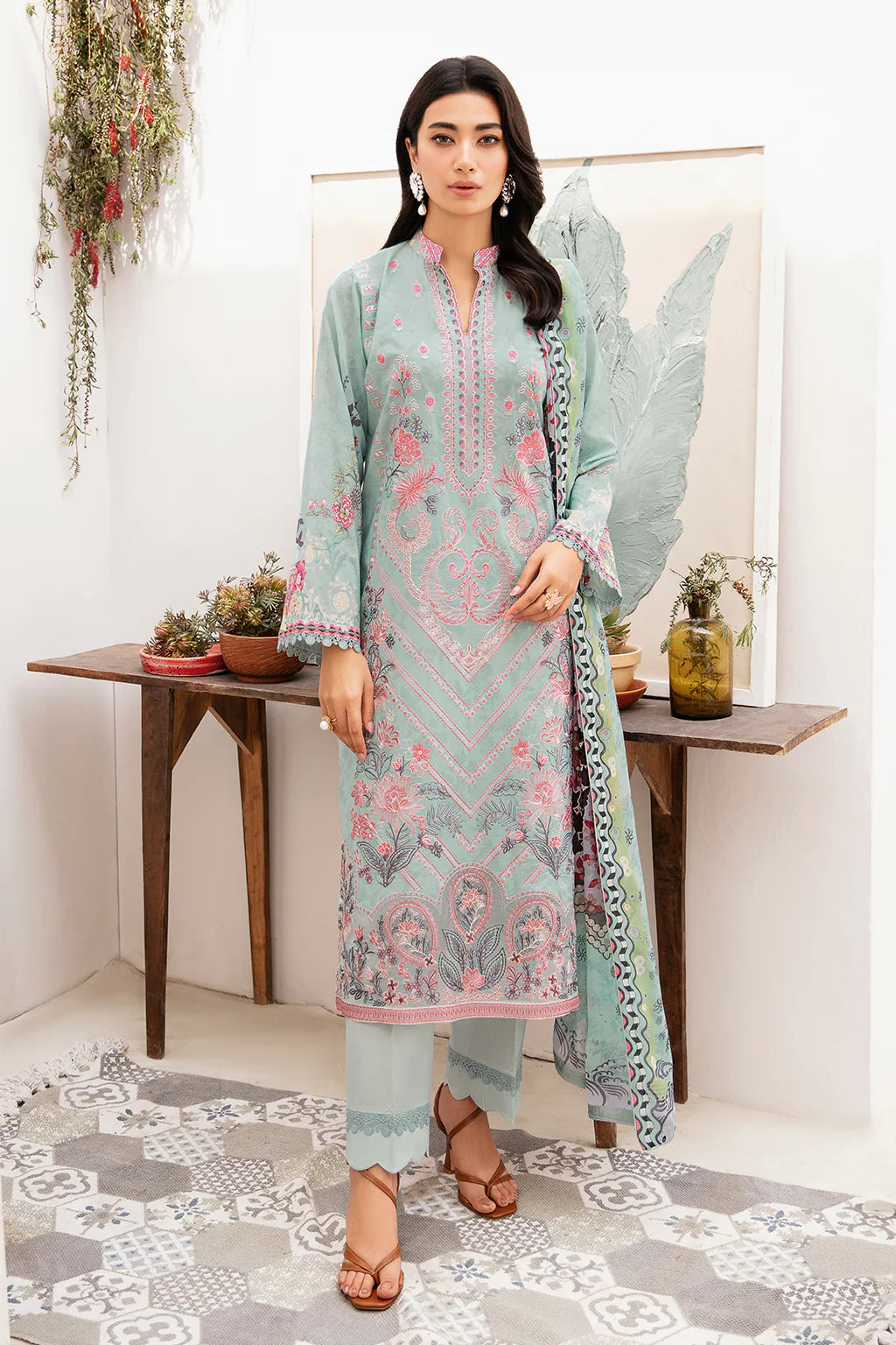 RAMSHA ‘Mashaal’  | Embroidered Lawn Readymade | L1110