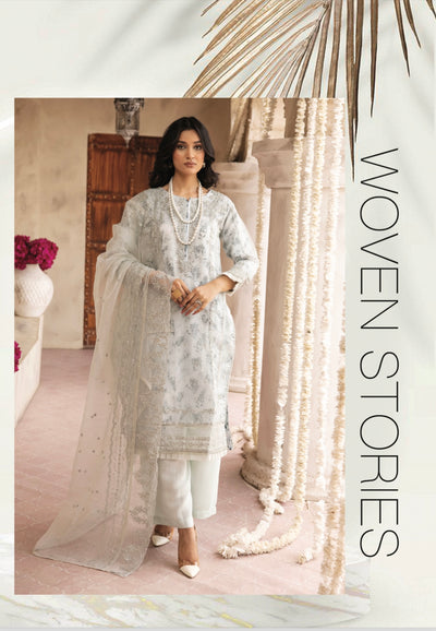 SIMRANS ‘Khaddi Lux’ | Embroidered Organza 3pc Readymade | SM657