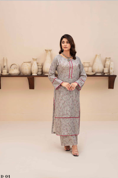 ASHYANA ‘Vol 13 Co Ord’ | Printed Lawn 2pc Readymade  | ARU04