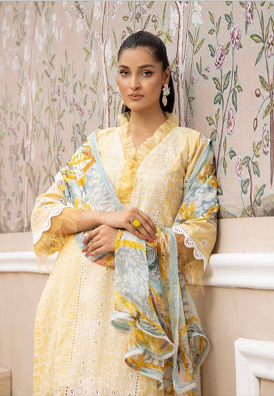 SIMRANS ‘Lawnkari’ | Embroidered Chikankari Readymade | SM598