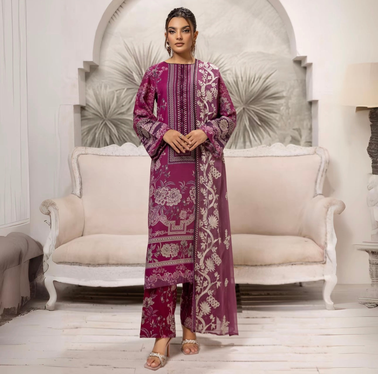 SIMRANS ‘Fiesta’ | Embroidered Khaddar Readymade | SM709