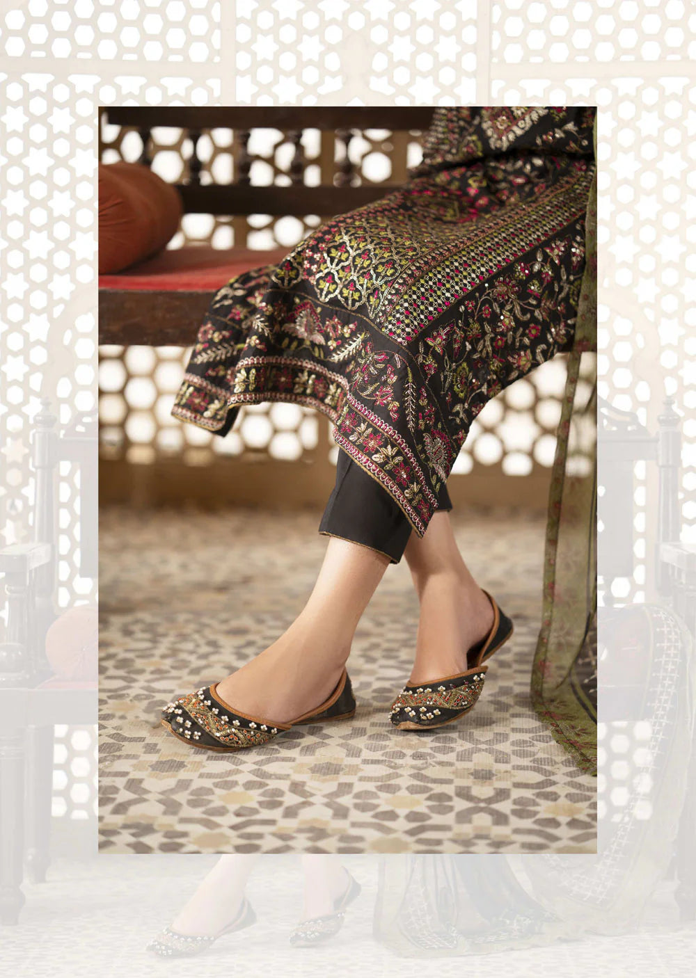 Casual lite ‘Mashriqi’ | Luxury Embroidered Cotton Readymade | HT204