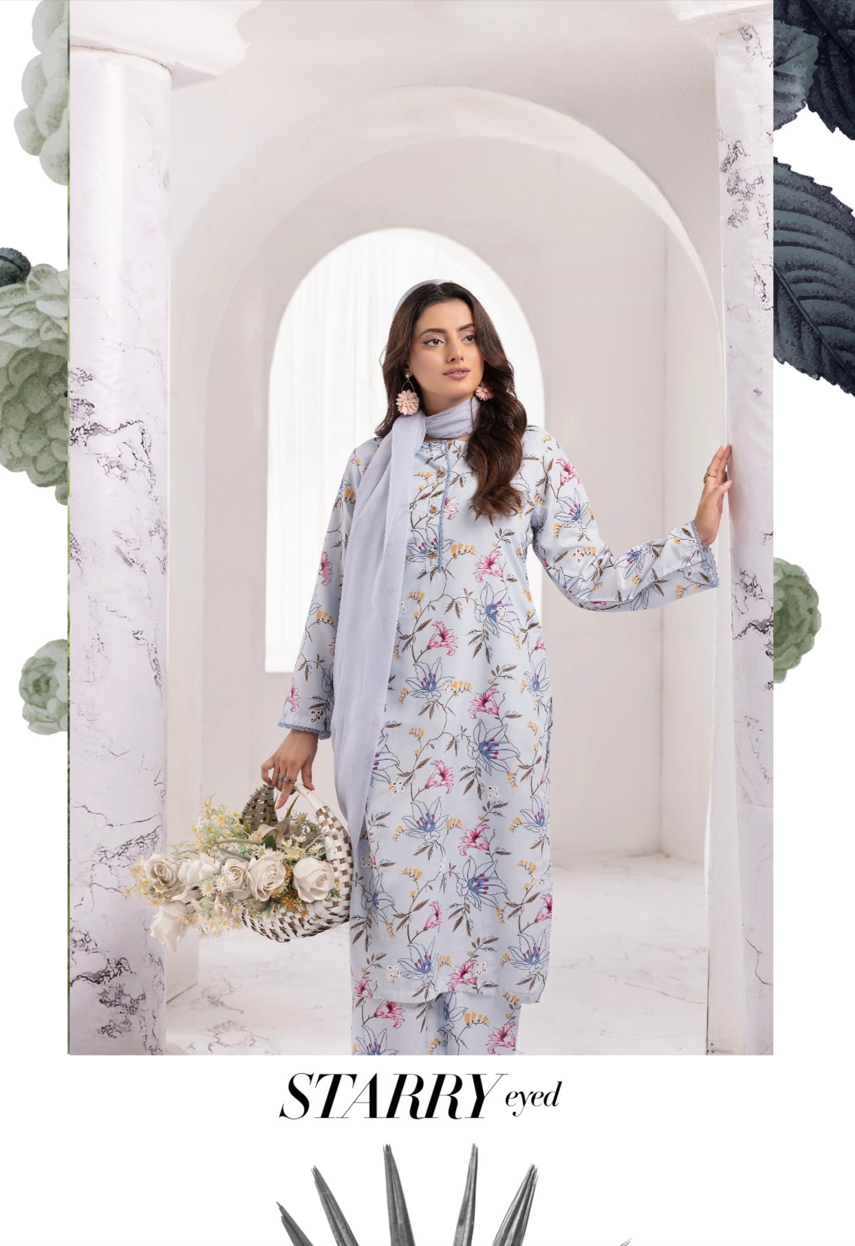 SIMRANS ‘S Prints 5.0’ | Embroidered Viscose Readymade | SM651