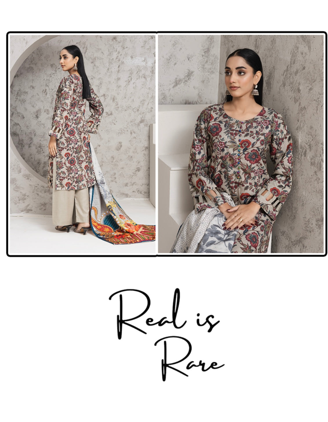 Embroidered Dhanak Wool Shawl Readymade | RGZ017