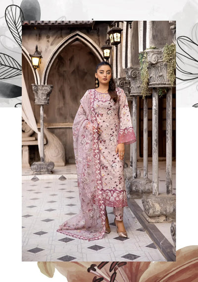 SIMRANS ‘Ethnic’ | Embroidered Silk lawn Readymade | SM587