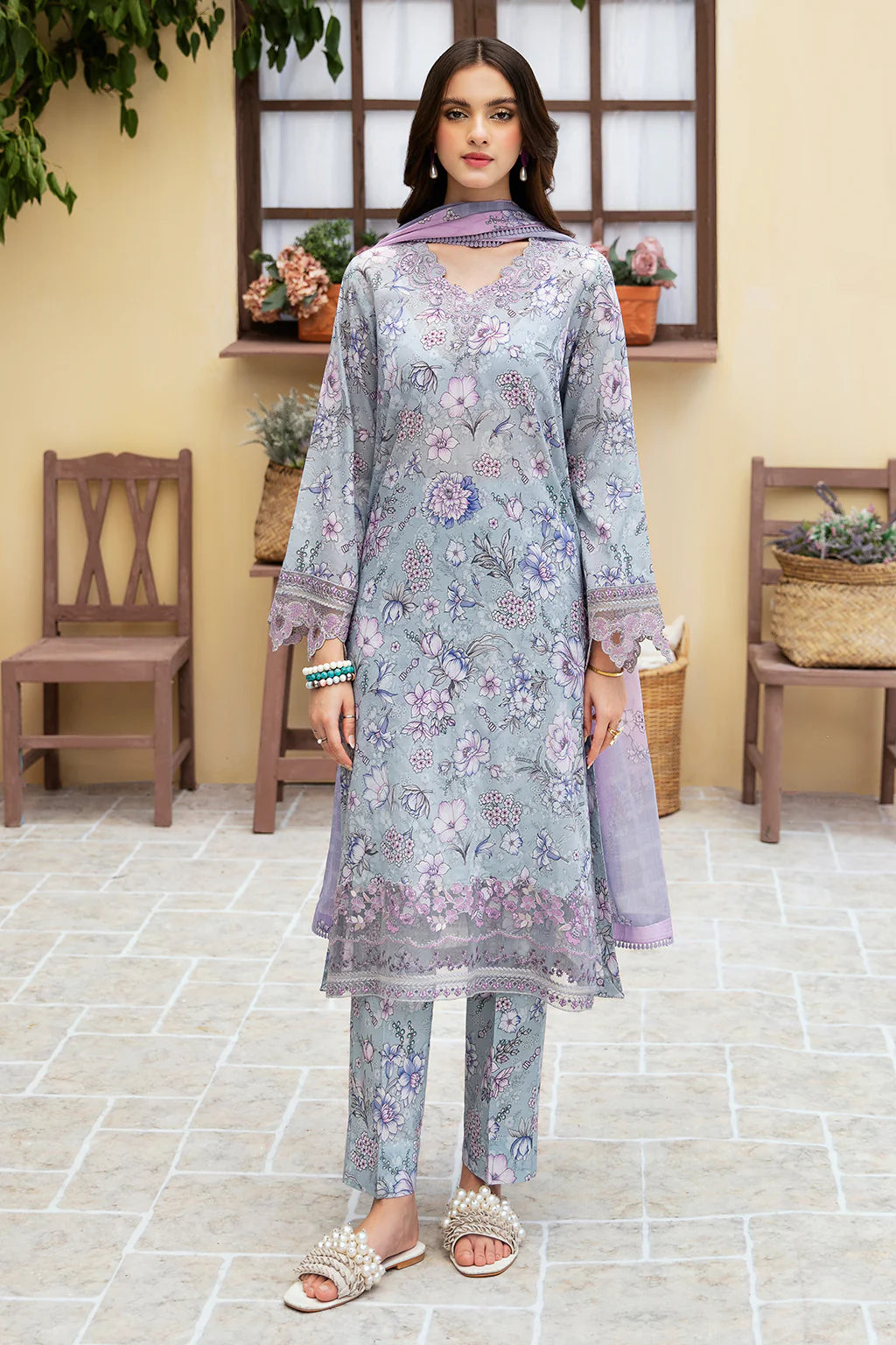 RAMSHA ‘Rangrez’  | Embroidered Lawn Readymade | N508