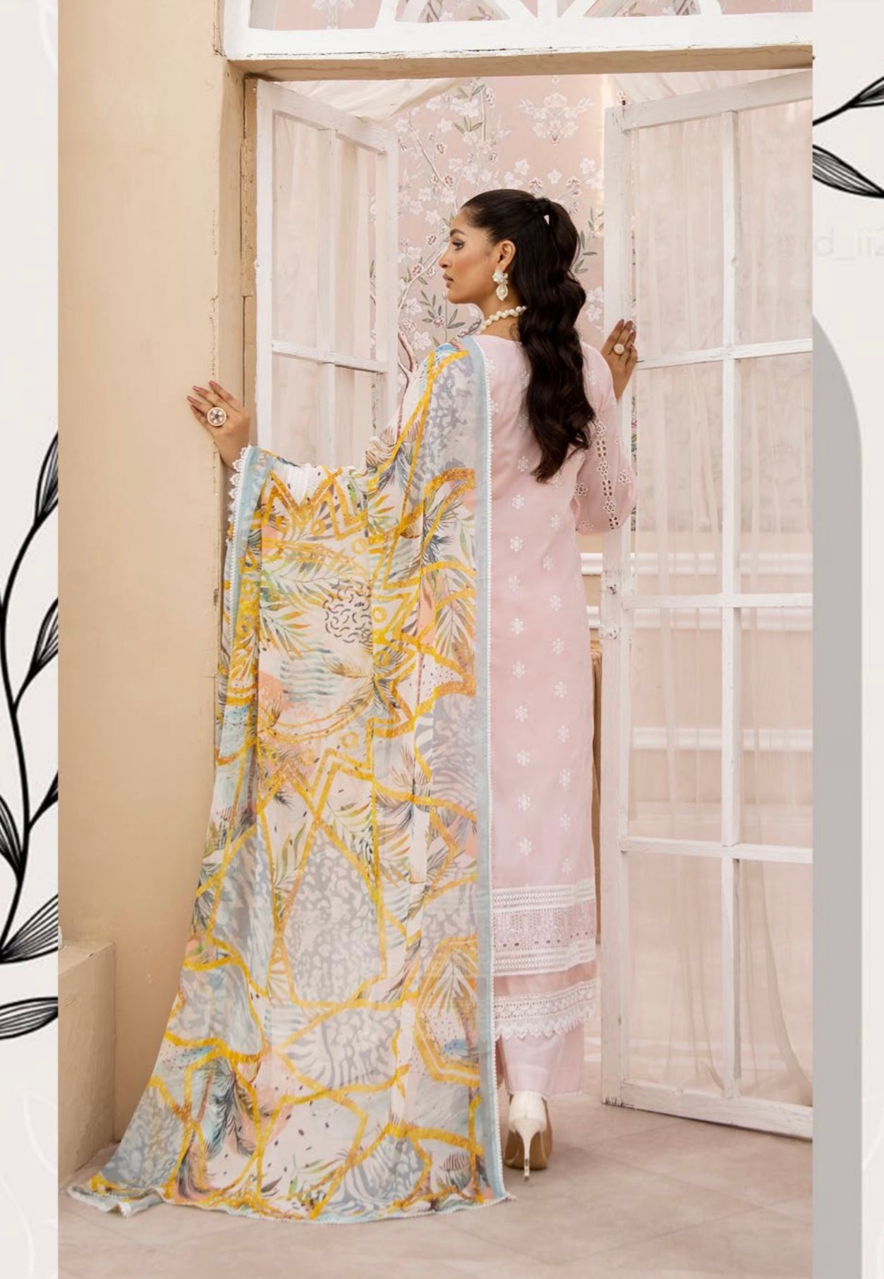 SIMRANS ‘Lawnkari’ | Embroidered Chikankari Readymade | SM591