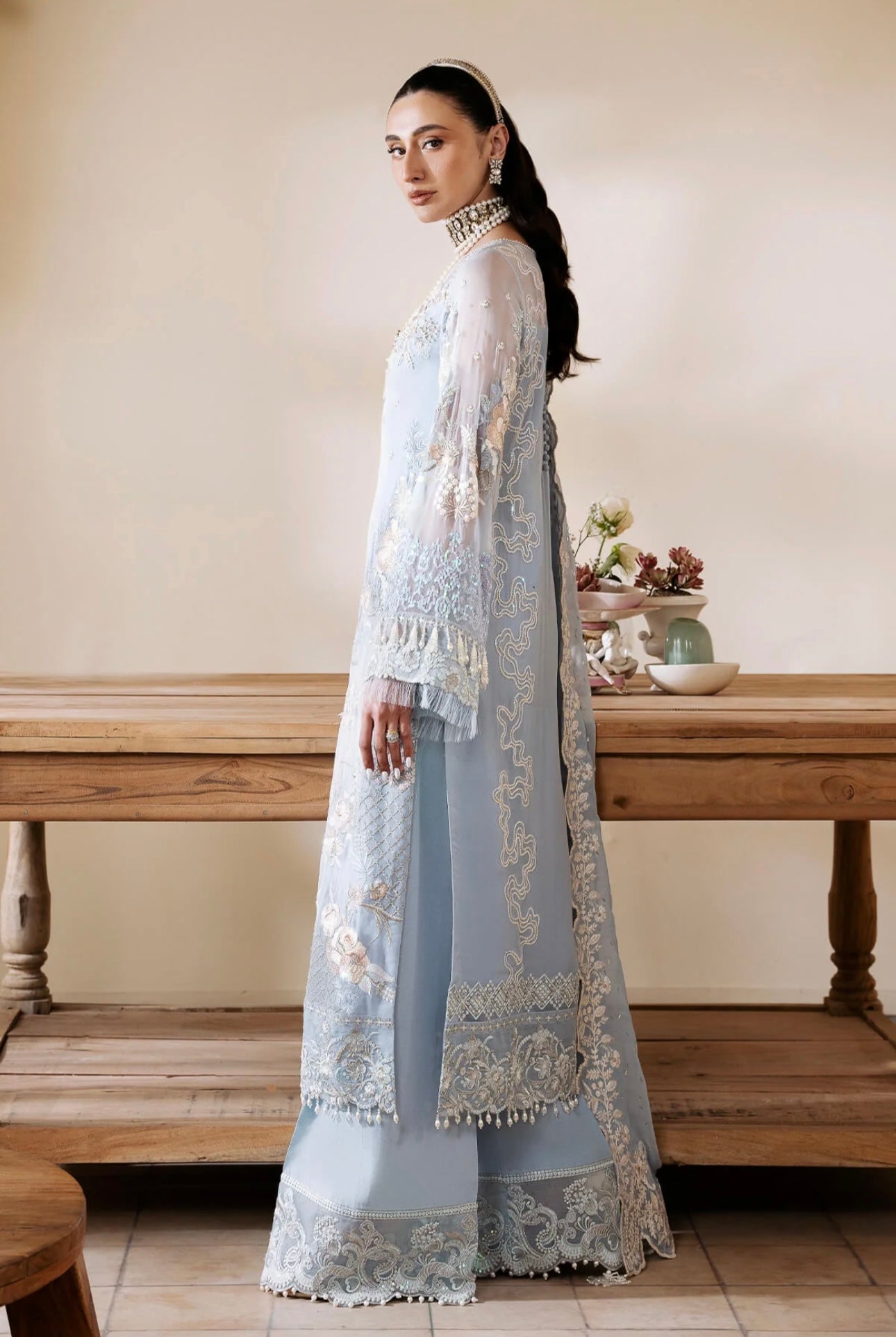 IMROZIA|SERENE PREMIUM ‘Muse’ | Embroidered Chiffon Readymade | S-1078