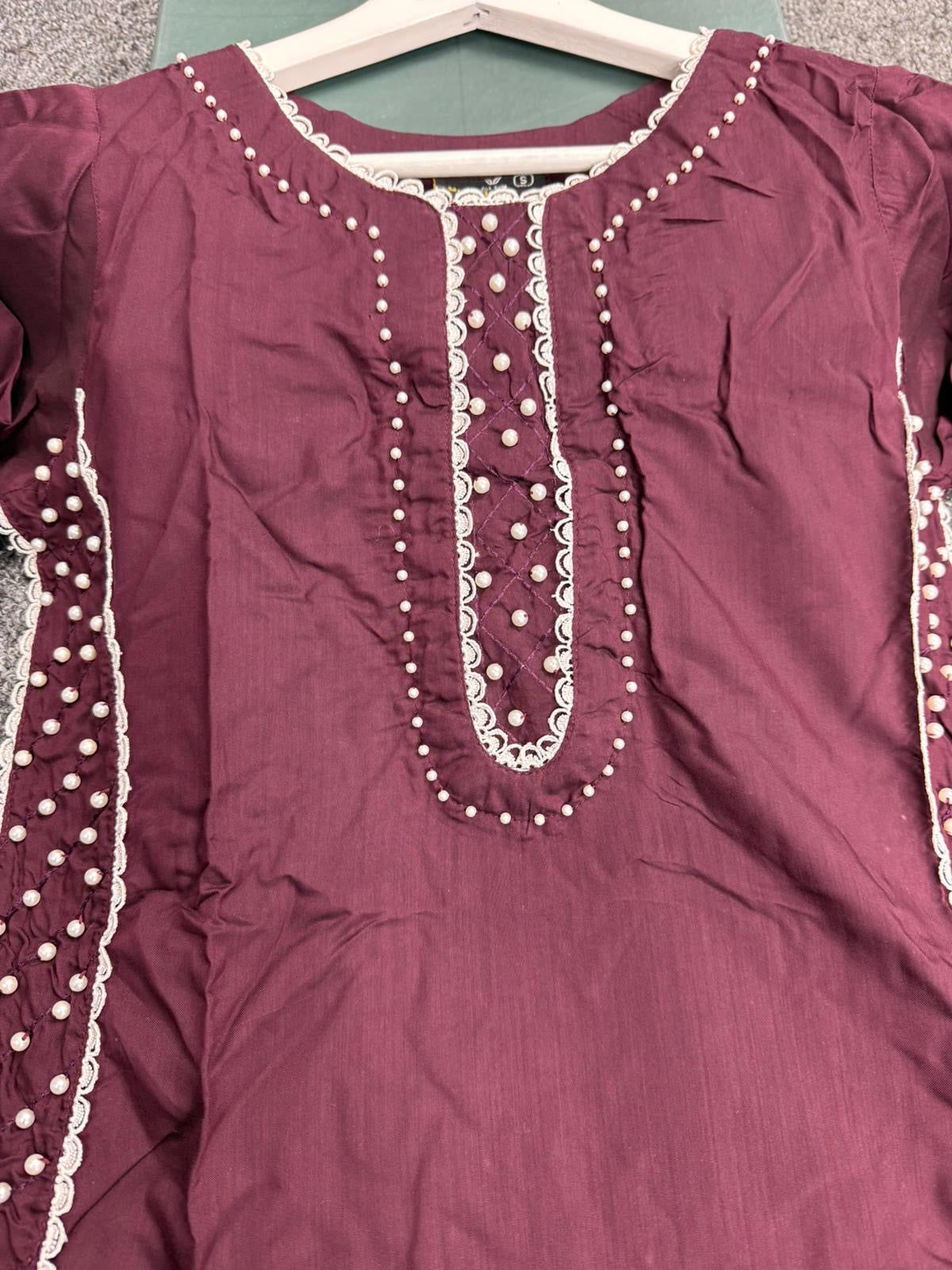 KHADIJAH’S | Embroidered Viscose 3pc Readymade | KJ170 (Pink)